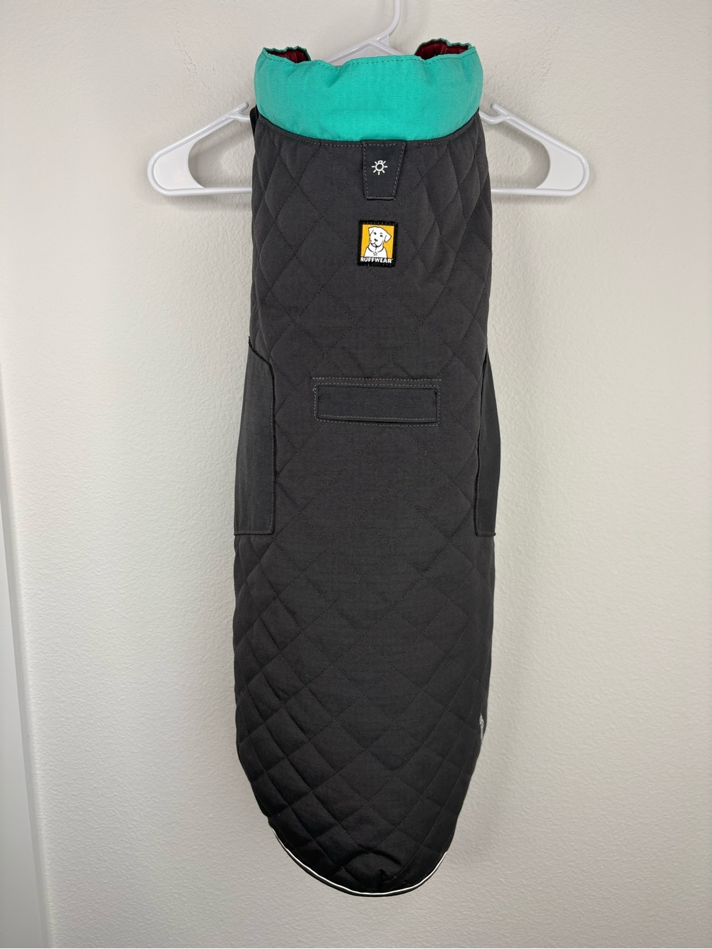 Ruffwear Quinzee Insulated Vest Charcoal Grey Size Large